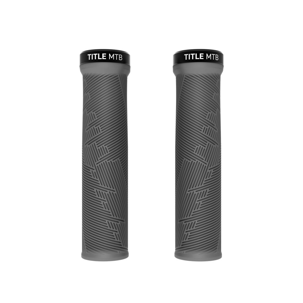 Grips Title MTB FORM Lock-On Grau – Paar Vorderansicht