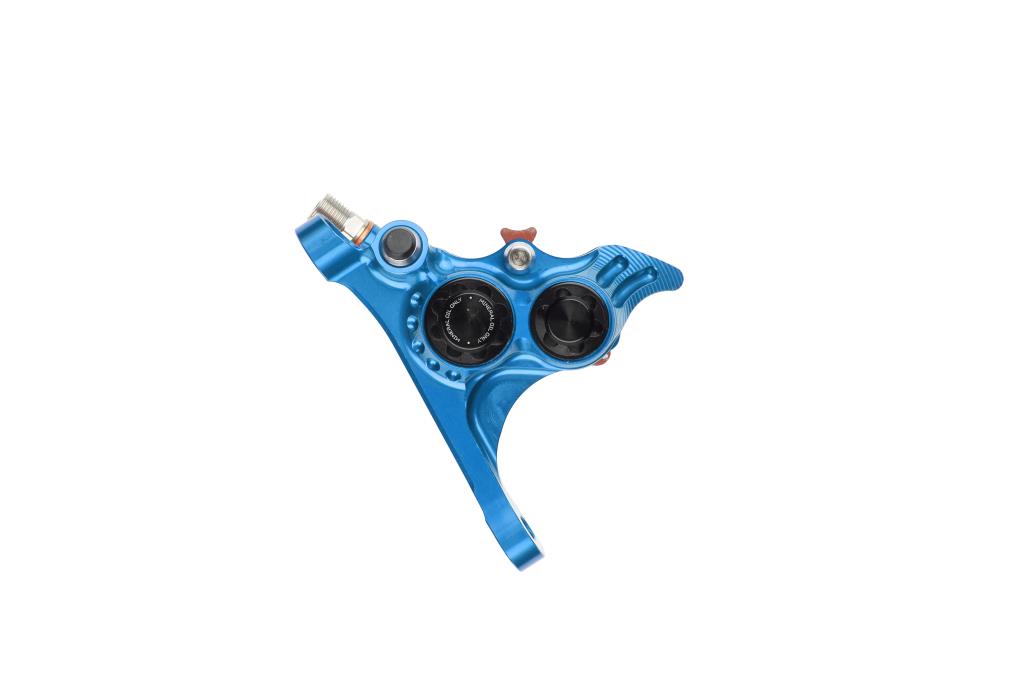 Vorderer Bremssattel HOPE RX4+ SL FMF (+20) 70mm 4 Kolben Mineral Blau