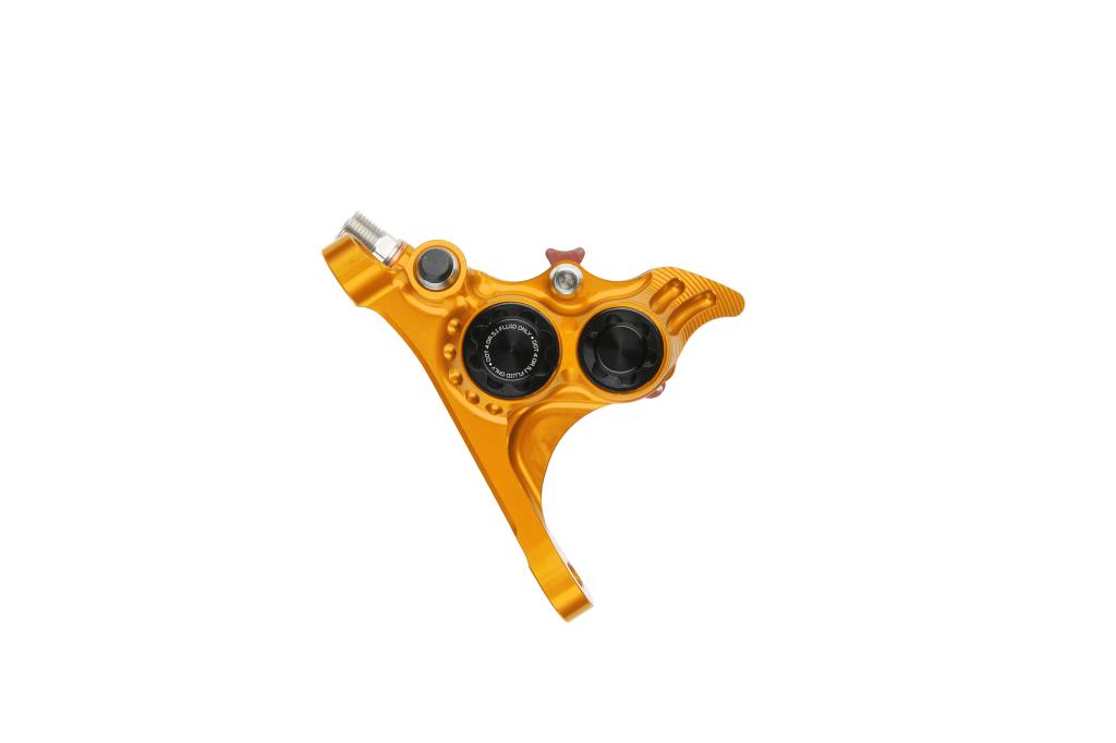 Vorderer Bremssattel HOPE RX4+ SL FMF (+20) 70mm 4 Kolben DOT Orange