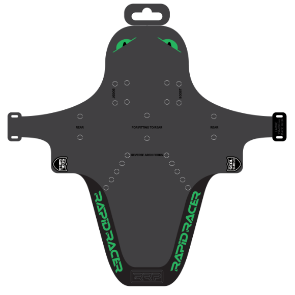 Schutzblech RRP EnduroGuard Standard (Gabel 80 bis 120 mm) Schwarz/Neongrün