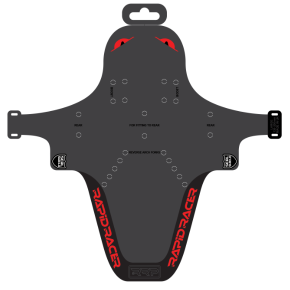 Schutzblech RRP EnduroGuard Standard (Gabel 80 bis 120 mm) Schwarz/Rot
