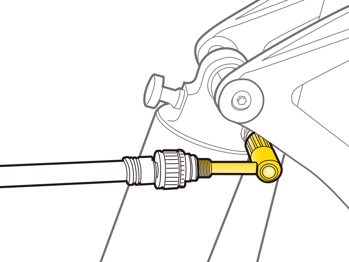 Ventiladapter TOPEAK SCHRADER PRESSURE-RITE