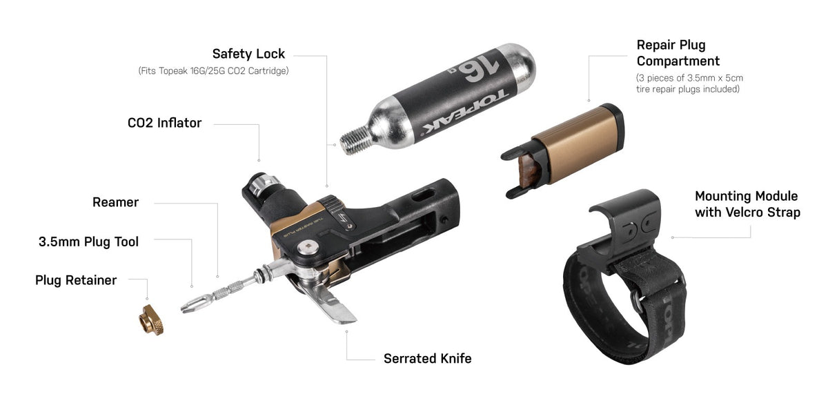 CO2-Multi-Tool TOPEAK TUBI MASTER+ (16g)