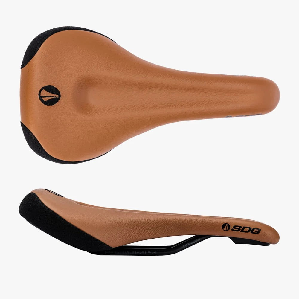 SDG Bel-Air V3 Max Sattel mit Lux-Alloy-Streben, braunes Leder