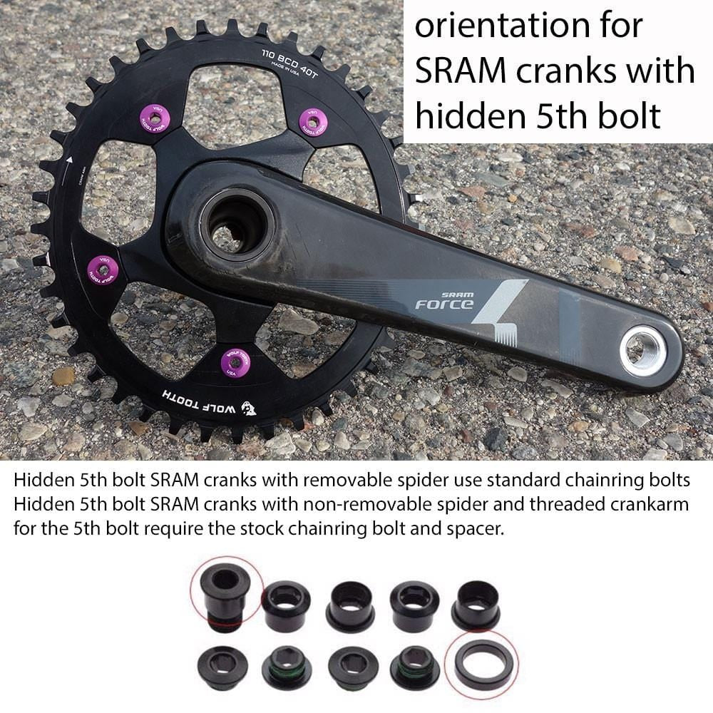 Single-Kettenblatt WOLF TOOTH DROP-STOP B GRAVEL/CX 110mm Raw Silver