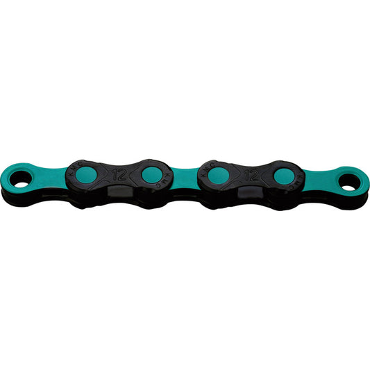 Kette 12V KMC DLC12 Schwarz/Türkis