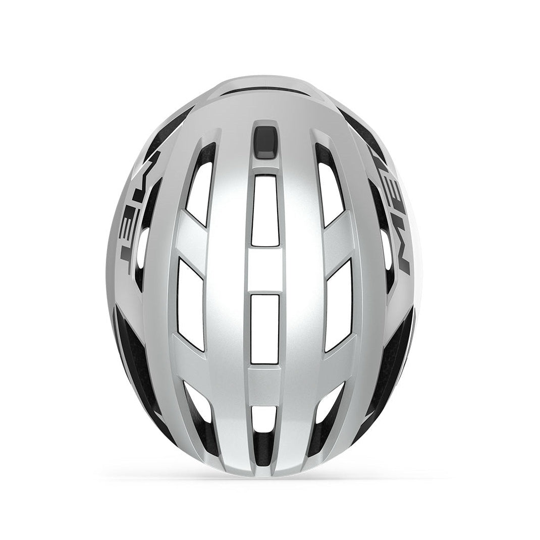 Rennradhelm MET VINCI MIPS Weiß Silber Glossy