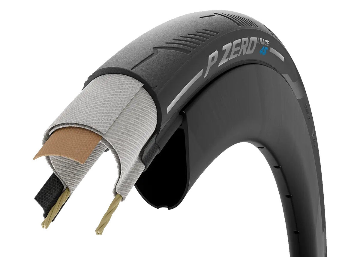 Reifen PIRELLI P ZERO RACE 4S 700c TubeType Schwarz