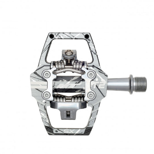 BMX-Pedale HT COMPONENTS T2 SX Grau Camo