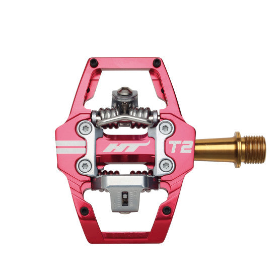 Pedale HT COMPONENTS ENDURO T2T Titan Rot