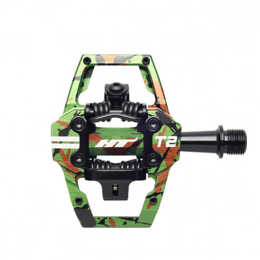 Pedale HT COMPONENTS ENDURO T2 Grün Camo