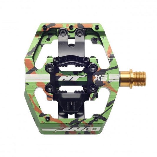 Pedale HT COMPONENTS X3T Titan Grün Camo