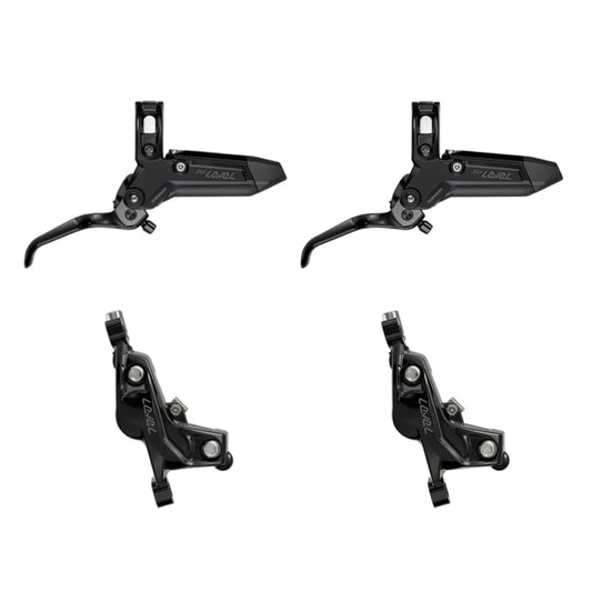 Bremspaar SRAM LEVEL SILVER STEALTH 4 Kolben Schwarz