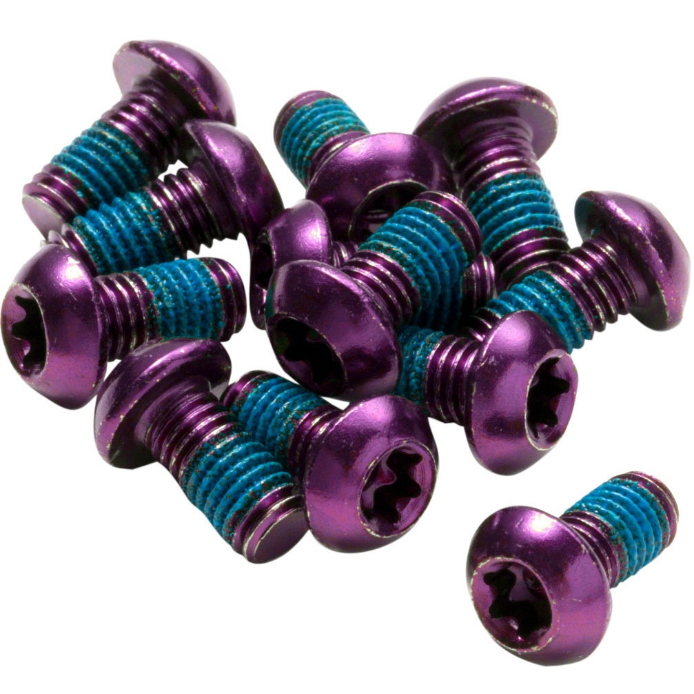 Kit 12 Bremsscheibenschrauben REVERSE COMPONENTS Anodisiert Violett
