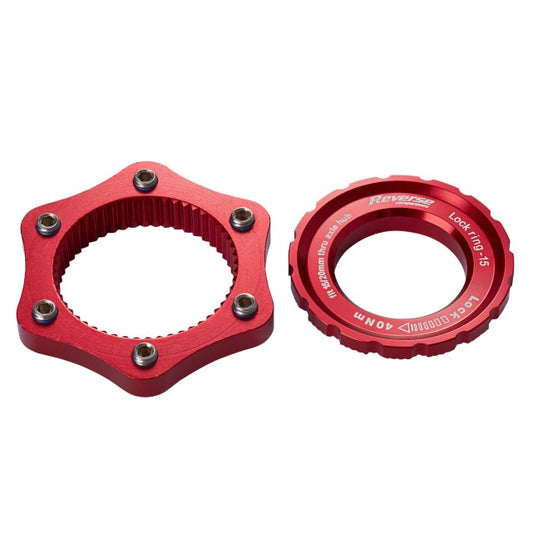 Centerlock-Adapter> 6 Loch REVERSE COMPONENTS Rot