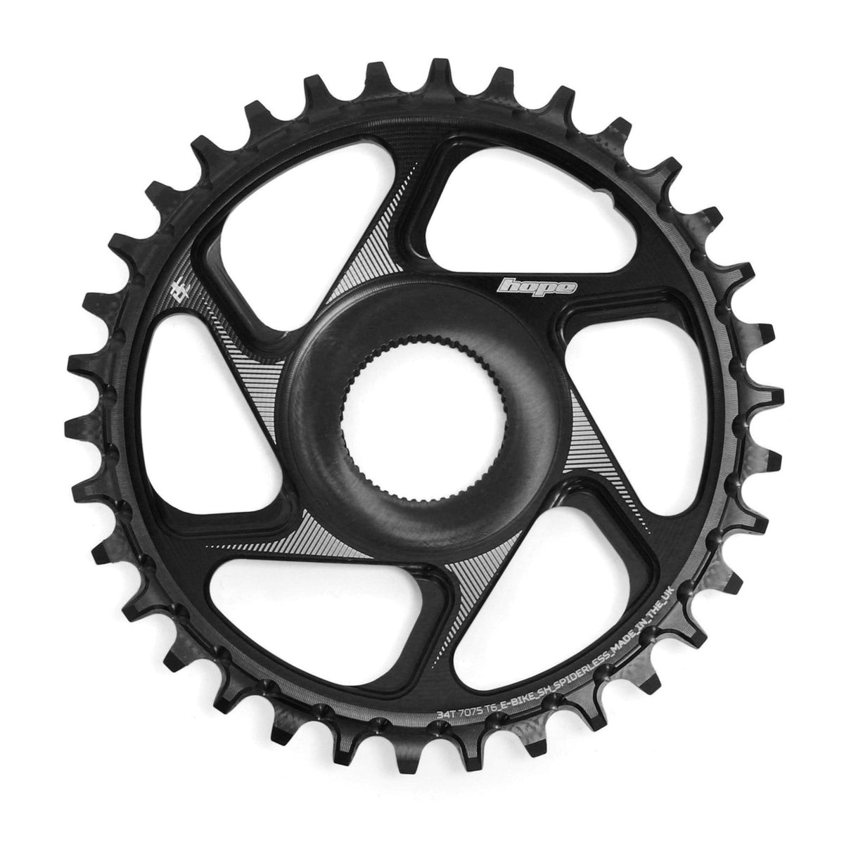 Mono-Kettenblatt HOPE R22 9/10/11/12V Direct Mount E-Bike SHIMANO Schwarz