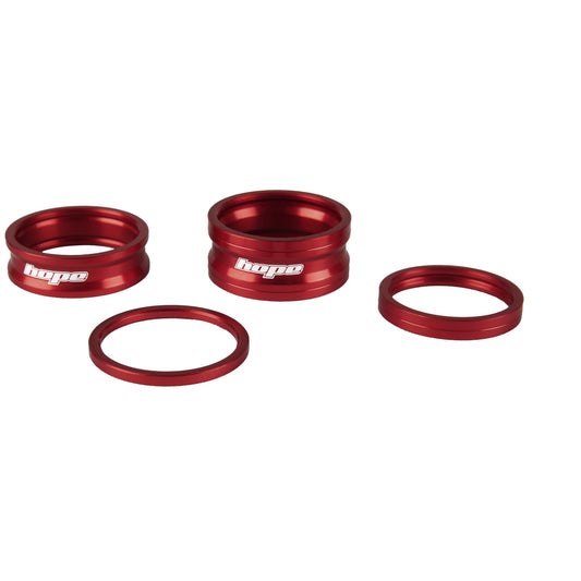 Steuersatz-Distanzscheiben-Kit HOPE SPACE DOCTOR 1"1/8 Rot