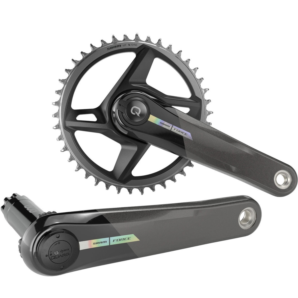SRAM QUARQ FORCE AXS MY24 12-fach-1-fach-Kurbelgarnitur mit Powermeter