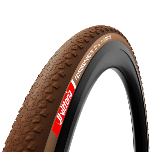 Reifen VITTORIA TERRENO PRO T30 Fine Loose Gravel Race 700c Tubeless Ready Faltbar Braun