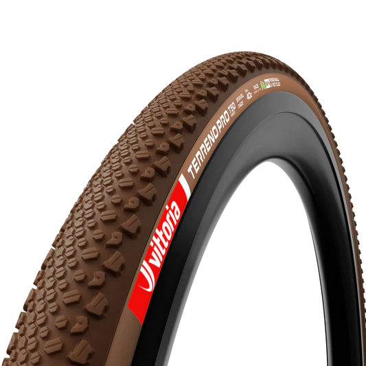 Reifen VITTORIA TERRENO PRO T50 Mixed Gravel Race 700c Tubeless Ready Faltbar Braun