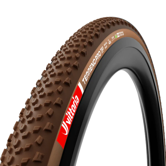 Reifen VITTORIA TERRENO PRO T60 Mixed Gravel Race 700c Tubeless Ready Faltreifen Braun