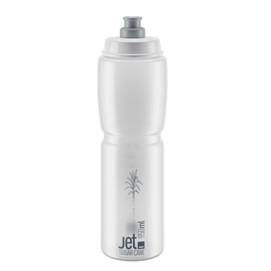 Trinkflasche ELITE JET SUGAR CANE Transparent/Grau