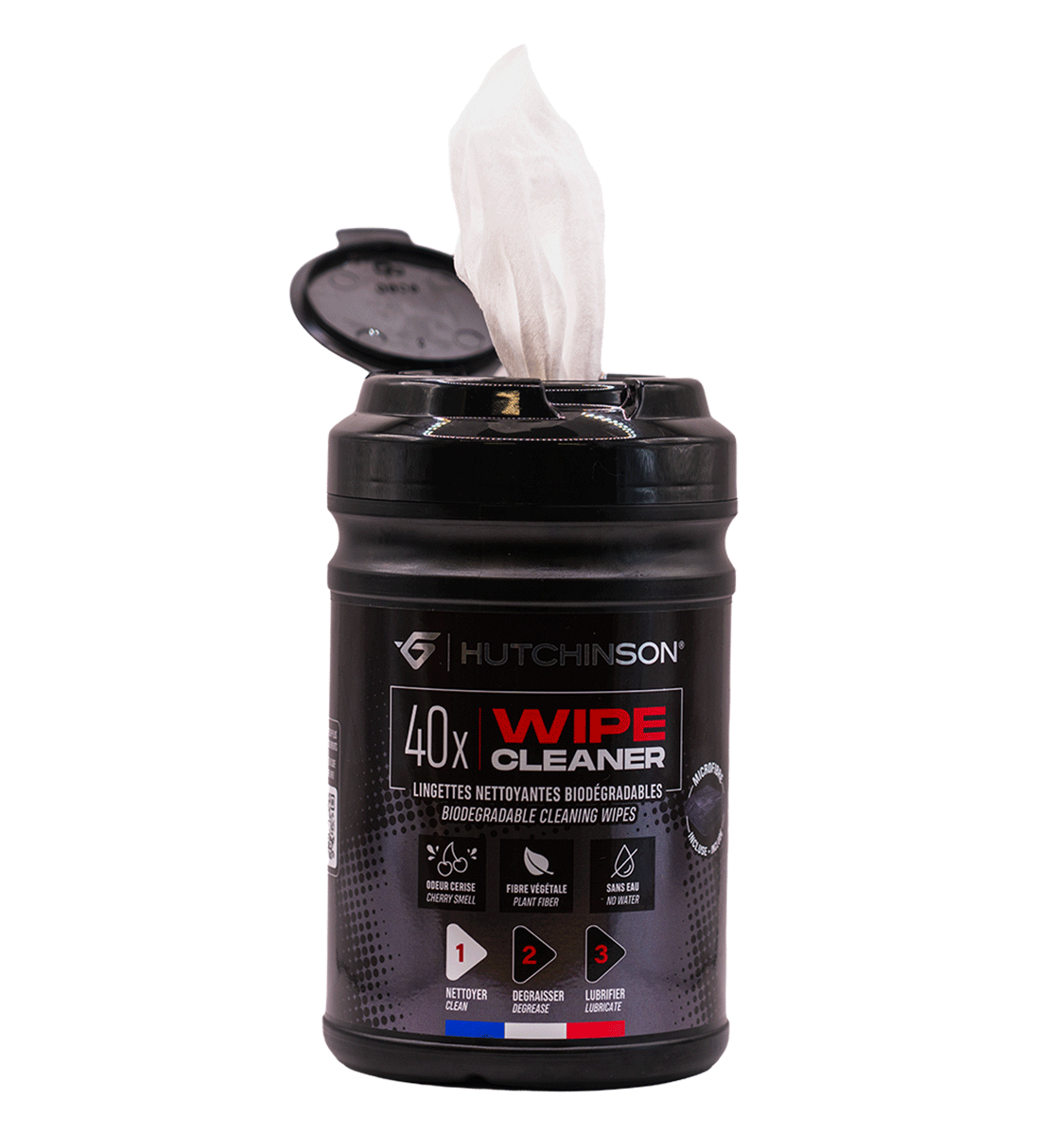 Reinigungstücher HUTCHINSON WIPE CLEANER (40 Stück) + 1 Mikrofaser Cleaner